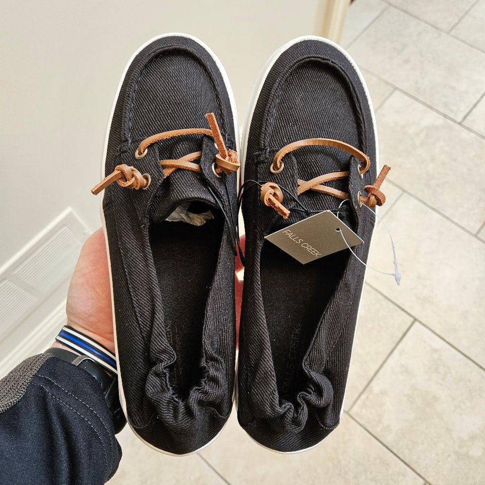 NWT Falls Creek Women's Erin Casual Shoes, Black, Sz 9 - Picture 10 of 15